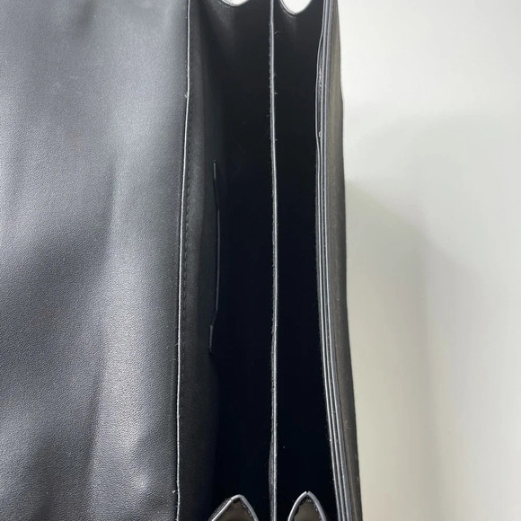 🛍️ 3/$40 Topshop Snakeskin Clutch  Purse Black Grey - Picture 5 of 11